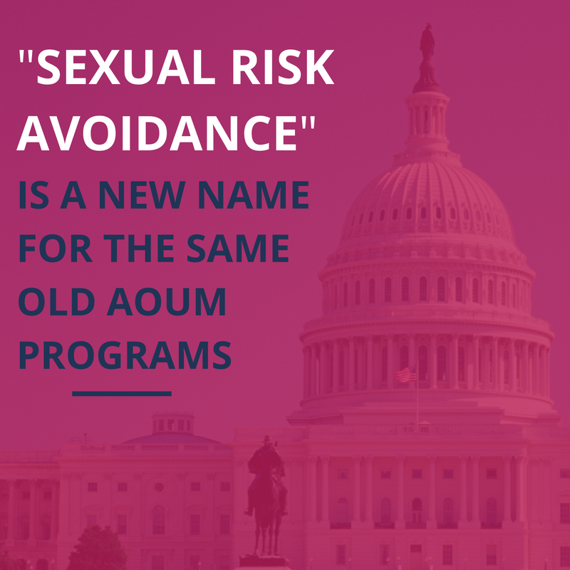 "Sexual Risk Avoidance (SRA)" = AbstinenceOnlyUntilMarriage SIECUS